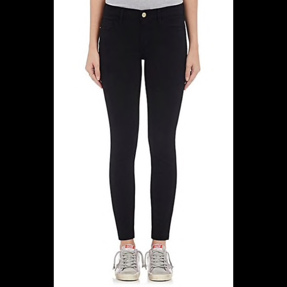 Le Skinny de Jeanne Crop FRAME Film Noir